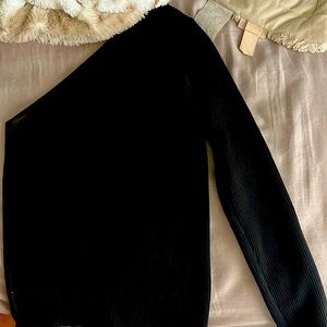 Black one long sleeve top